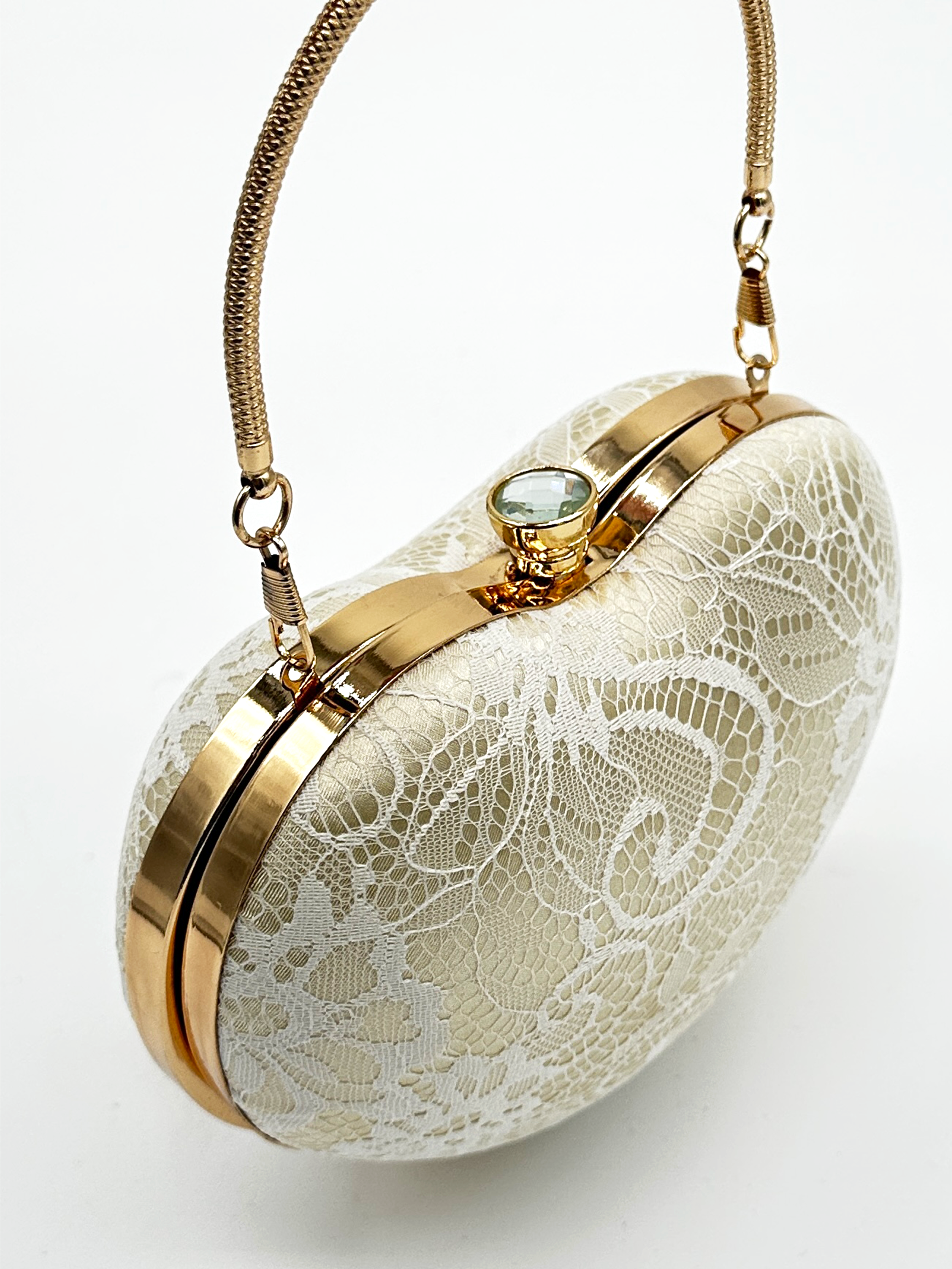Champagne Laced Heart Handbag