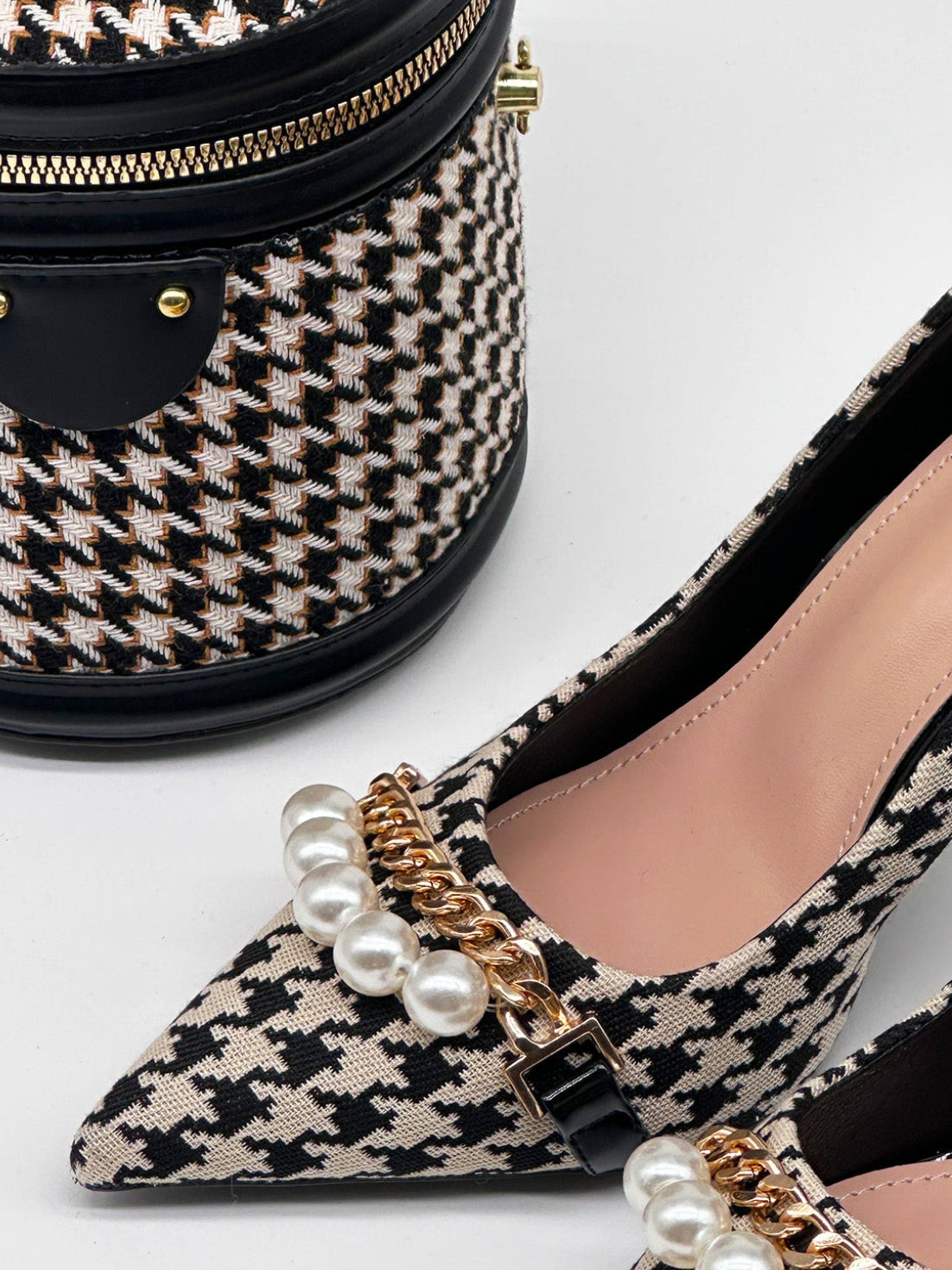 Houndstooth Heels